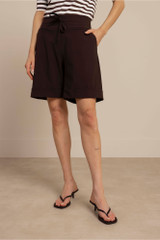 Studio Anneloes City Bermuda bermudashort, kleur espresso